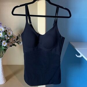 Honey‎ Love NWT LiftWear Cami Tank Size M Black Slimming Supportive Adjustable